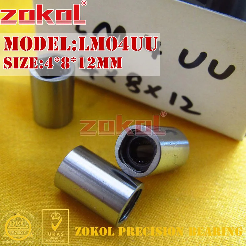 

ZOKOL LM4UU подшипник LM04UU LM4 UU линейный подшипник 4*8*12 мм