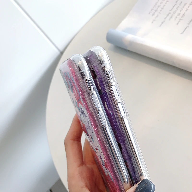 KISSCASE с блестками жидким песком чехол для телефона huawei Коврики 10/20 P20/30 задняя