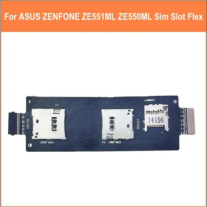 Подлинное устройство для чтения sim карт Daul flexcable Asus zenfone 2 ZE551ML ZE550ML 5 &quotдля Sim Слот