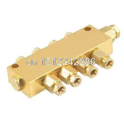 Латунный 4 ходовой Регулируемый распределительный клапан масла коллекторный