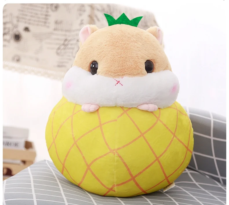 1 шт. 30/45 см Kawaii хомяк плюшевые игрушки куклы мультфильм животных хомяк обратиться к фруктов куклы творческий Новое поступление на год подарок для детей