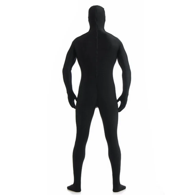 Ensnovo унисекс Zentai костюм для мужчин взрослый с открытым лицом всего тела спандекс
