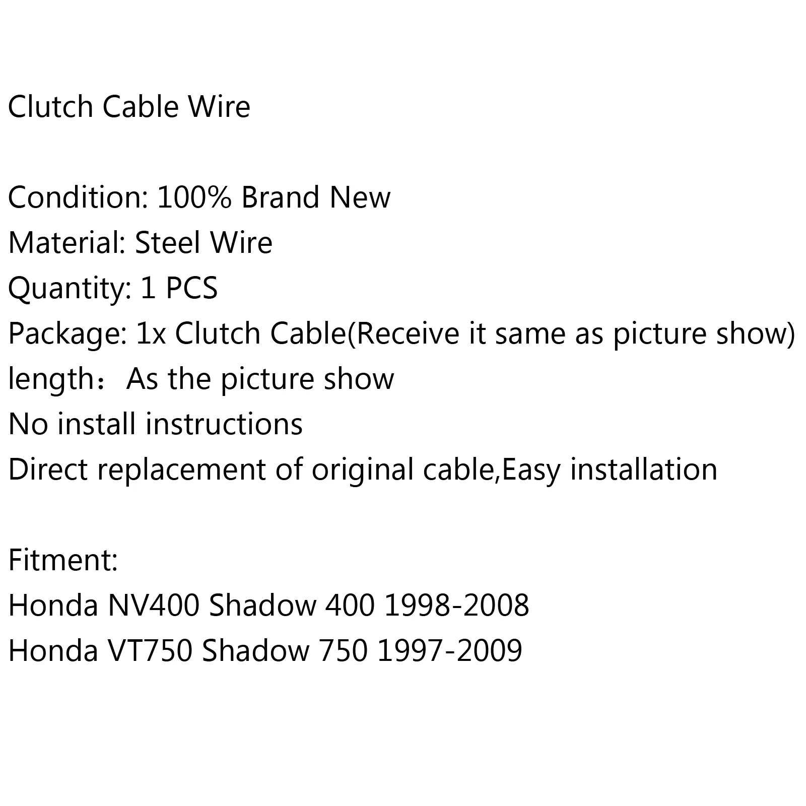Artudatech кабель сцепления провода для Honda VT750 Shadow 750 97-09 NV400 Shadow 400 1998-2008