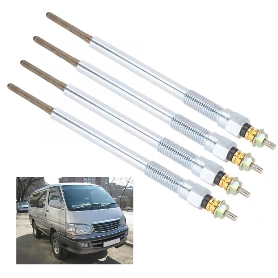 4 шт./компл. дизельный Обогреватель свечение Вилки подходит для Toyota Avensis Corolla Hiace Hilux Toyota Previa RAV 4 свечи зажигания автомобиля автомобильные аксессуары