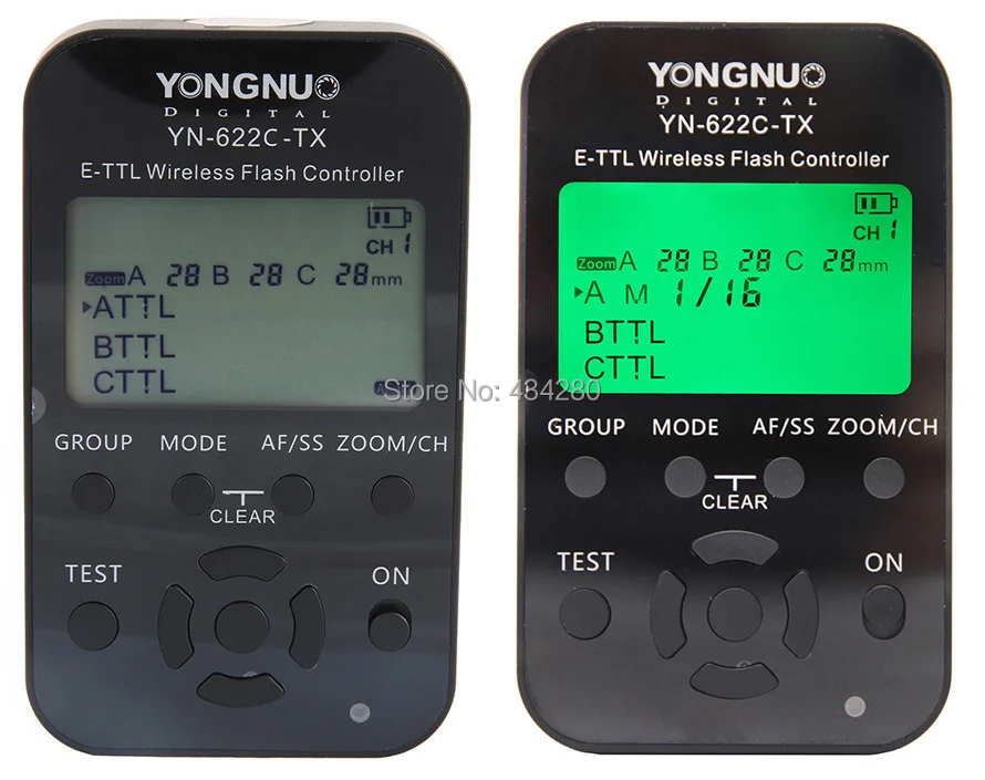 Высокоскоростной контроллер вспышки Yongnuo 1/8000s с ЖК-дисплеем беспроводной ETTL