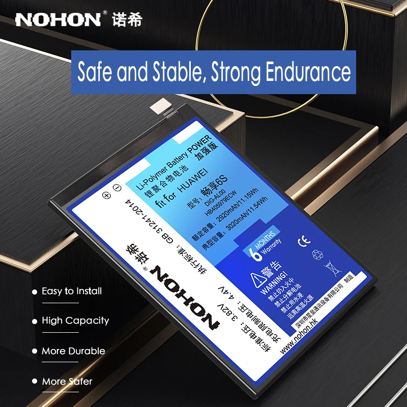 NOHON для Huawei Enjoy 6S 6 5S фотоаппаратов моментальной печати 7S аккумулятор Honor 6C P8 P9 Lite