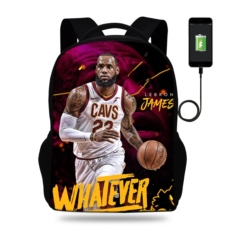 Новинка ортопедические рюкзаки USB зарядка рюкзак Lebron James для ноутбука женский