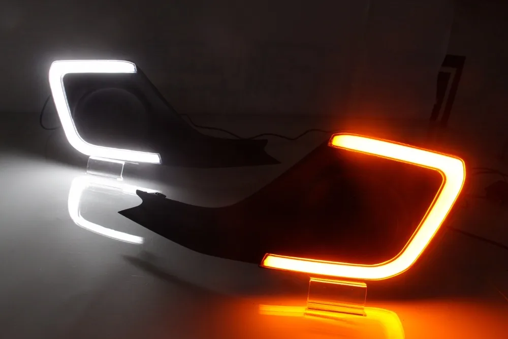 Белый желтый светодиодный DRL фары дневного света с поворотным сигналом для Suzuki