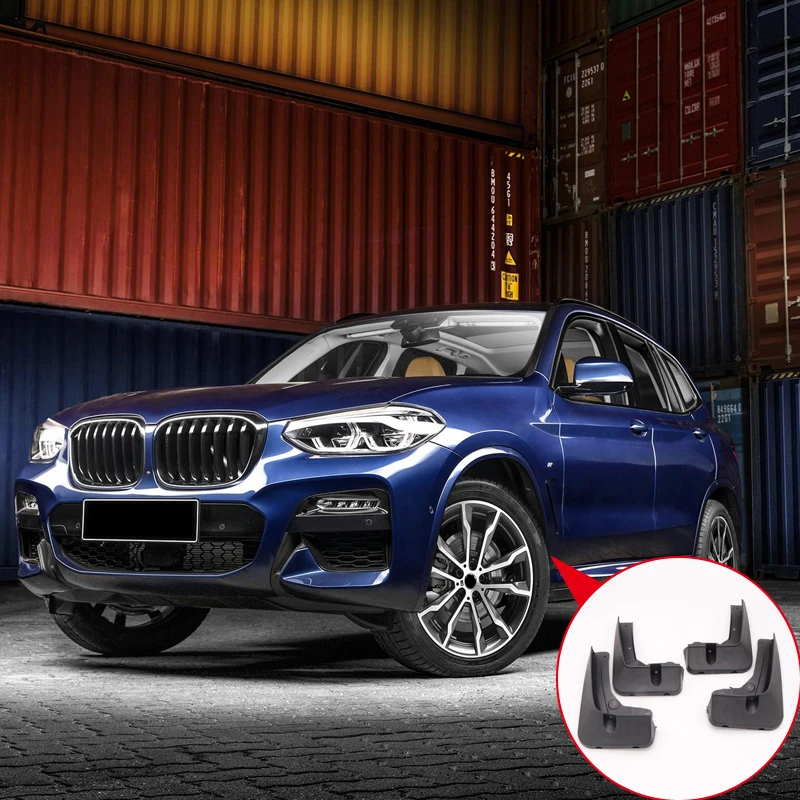 Брызговики для BMW X3 G01 2018 2019 пластиковые передних и задних брызговиков брызговик 4