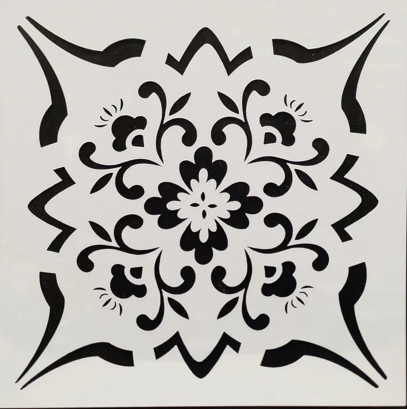 

15*15 Vintage flower pvc Layering Stencils for Diy scrapbook coloring,painting stencil,home decor diy etc. Product image
