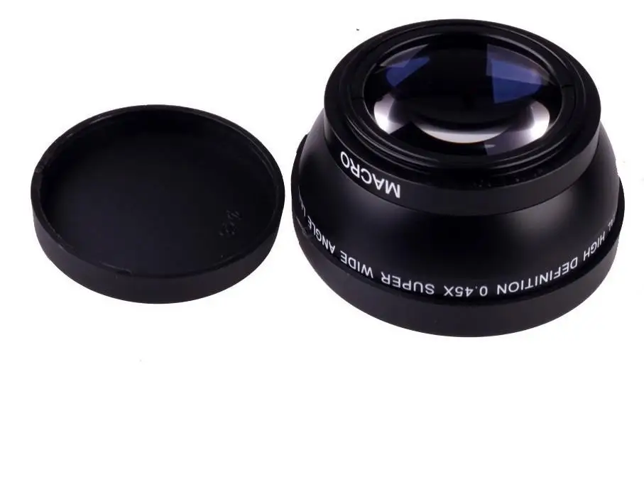 Объектив для камеры Sony Alpha черный широкоугольный объектив 49 мм 0 45x с макро
