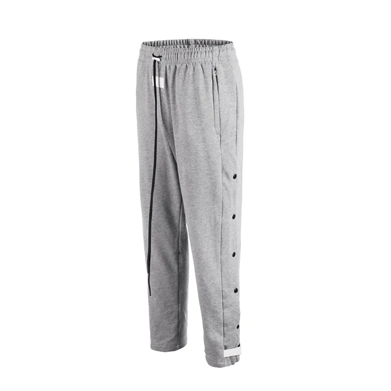 

2019 fashion buckle sweatpants men cotton casual pants men's tide brand pants men hip hop loose Velcro feet