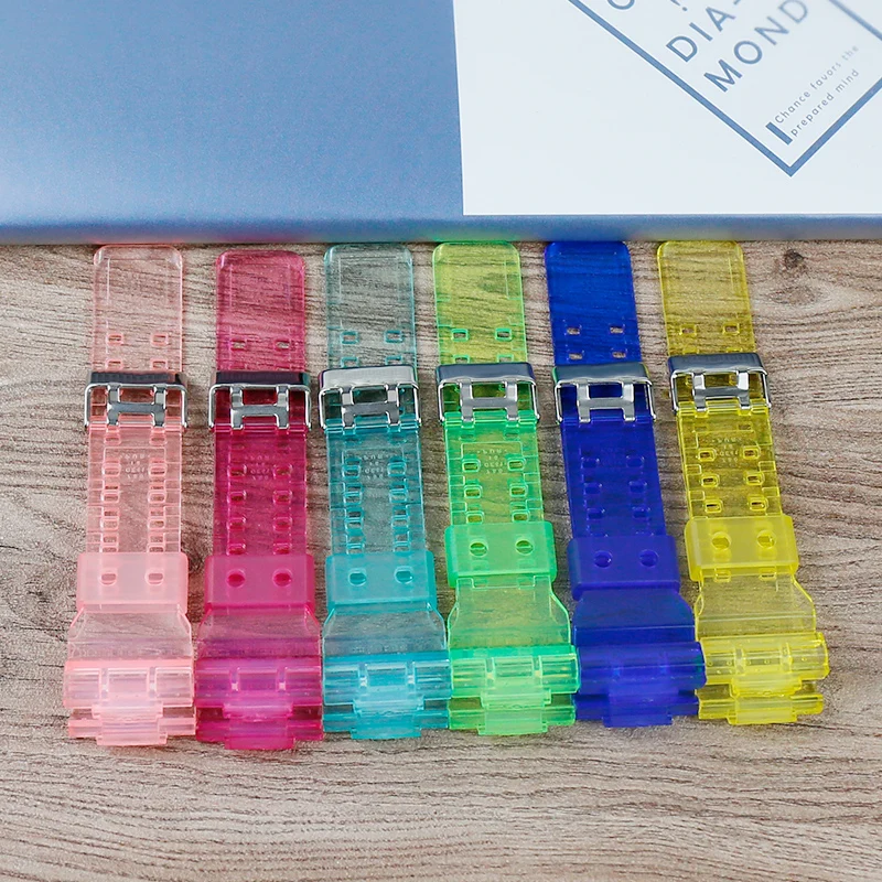

Men's Watch Accessories GA110 Series Strap for GSHOCK Resin Transparent Strap GD 120 GA 100 GA 110 GA 100C Waterproof Strap