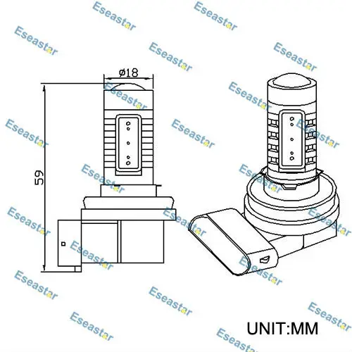 2 шт./лот Бесплатная доставка 7 5 Вт высокомощный светодиодный прожектор H11