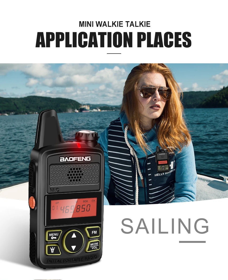 2 шт. BAOFENG BF-T1 мини-рация Radio Kids Ham радио передатчик УВЧ диапазона USB зарядное устройство Woki Toki радиоприемник HF baofeng t1