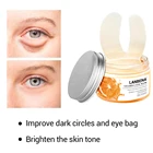 Патчи для глаз LANBENA с витамином С, маска для удаления мешков для глаз, улучшенные темные круги, улучшенная лампа для восстановления, 50 шт.