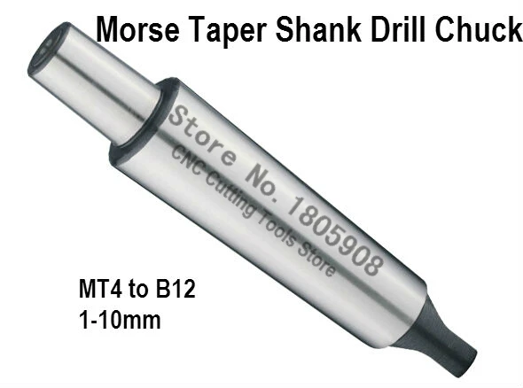 

Reducing Drill Sleeve MT4 to B12 1mm-10mm Morse Taper Shank Drill Chuck Arbor Drilling Lathe Machine Capacity 1-10mm