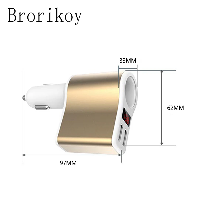 Автомобильное зарядное устройство с двумя портами 2.4A USB Smart Auto для мобильного