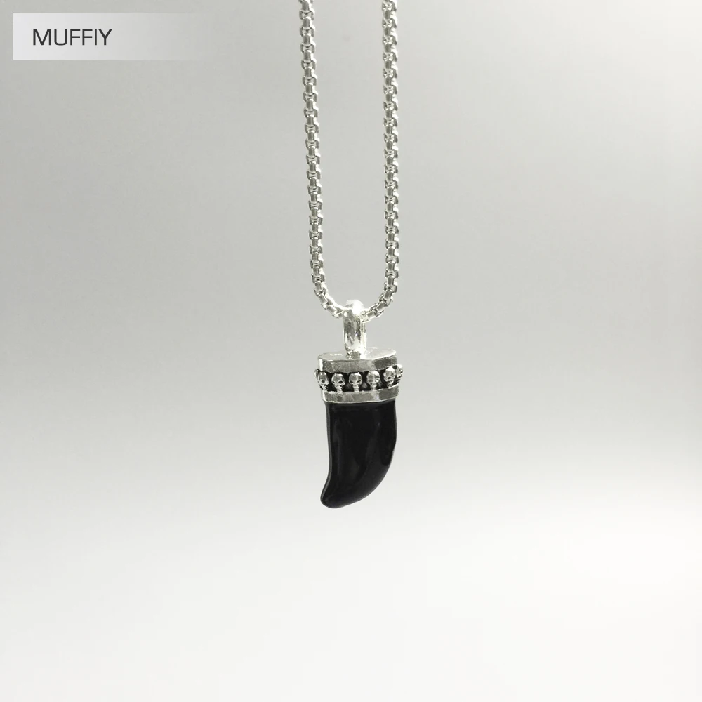 Клык Тигра кулон Стиль Rebel панк Модные Качественные украшения для мужчин и женщин