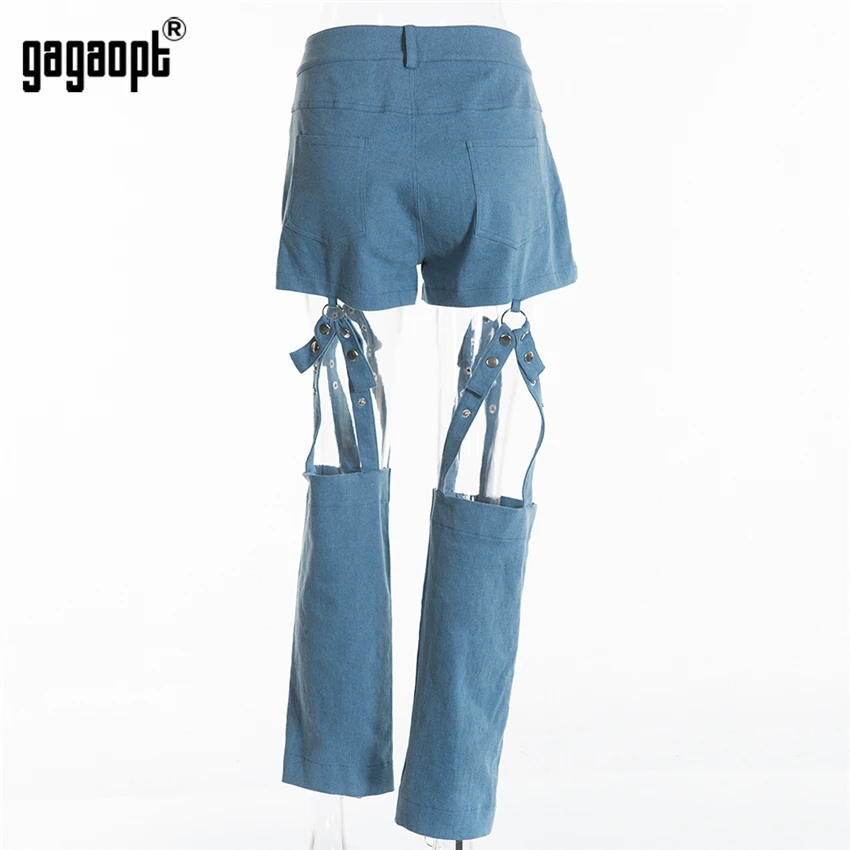 Gagaopt 2019 джинсовые штаны сексуальные с дырочками женские брюки Клубные железным