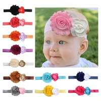 1pcs cute newborn kids flower headbands photography props girls hair bands children hair accessories