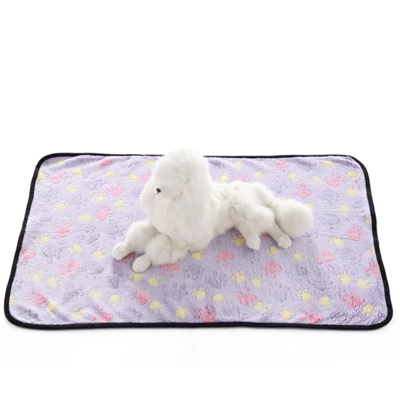 Мягкое одеяло для домашних животных дышащий коврик в горошек кошек и собак