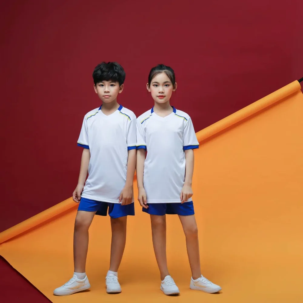 Лето 2019 детские футбольные Джерси детский спортивный комплект для мальчиков