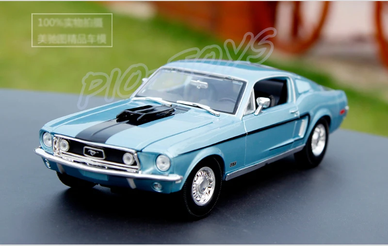 Новое поступление подарок Mustang GTA 1967 1/18 классическая модель автомобиля история