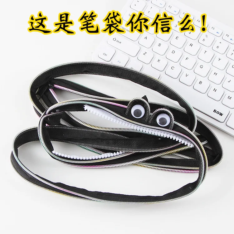 Креативные Канцтовары Kawaii С мультяшным монстром Карандаш Чехол корейские канцелярские принадлежности застежка-молния сумки ткань ручка чехол