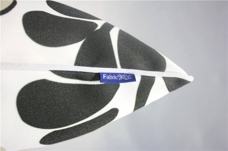 Винтажная наволочка из тропического холста с листьями на заказ отделкой размеры