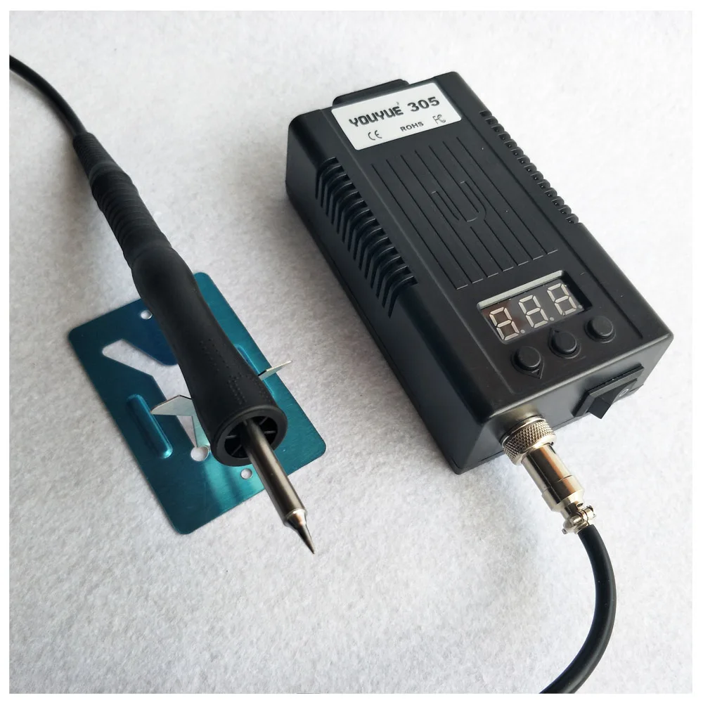 Портативный Электрический паяльник с цифровым дисплеем паяльная станция