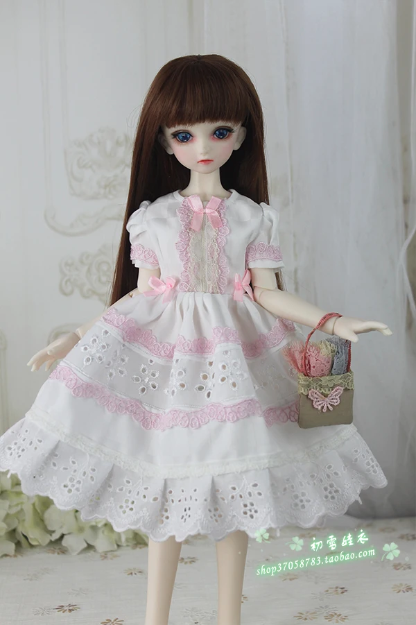 

Цельный комплект одежды принцессы BJD для 1/3 1/4 весы BJD/SD Одежда куклы Bjd свежее платье для девочек стильное платье куклы lol игрушка
