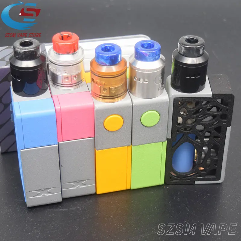 Боксмод Fogger XBOX Mechanical Squonk с KALI V2 RDA kit 8 мл силиконовая бутылка аккумулятор 18650 20700