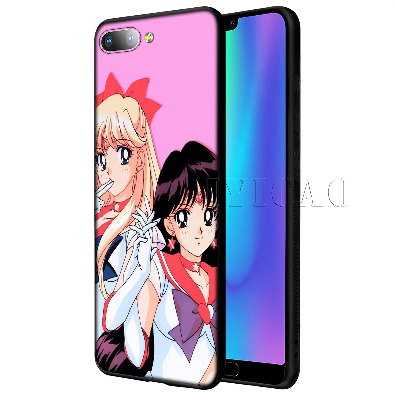 Мягкий чехол для телефона IYICAO Sailor Moon Mercury Huawei Y9 Y7 Y6 Prime 2019 Honor 20 8C 8X 8 9 9X 10 Lite 7C 7X 7A Pro |