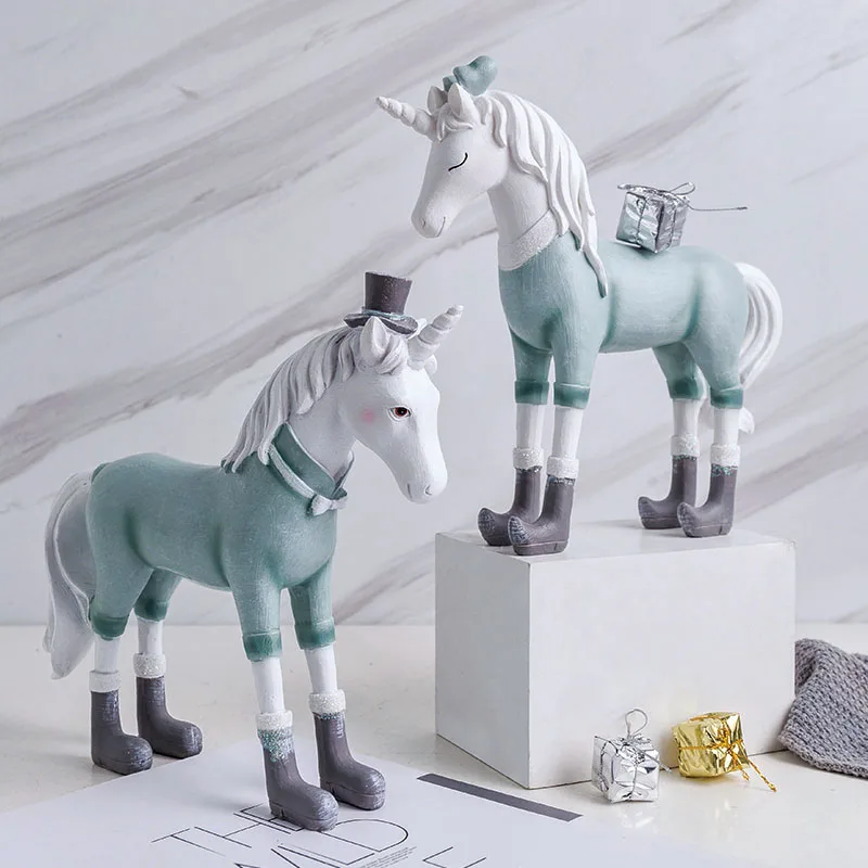 

Nordic Unicorn Girl Decoration Individual Creative Home Living Room Studio Decoration Crafts Decoration