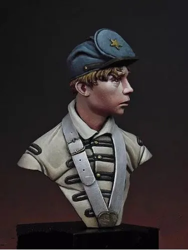 1/16 Scale Resin Bust Federal Army Drummer Unpainted Figure Model Kit Free Shipping | Игрушки и хобби
