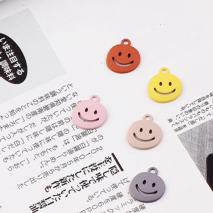 Металлический браслет Kawaii Smiley Face Charms 10 шт./лот | Украшения и аксессуары