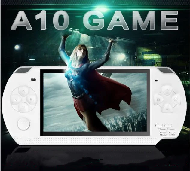 White A10 рукоять игровая консоль MP4 MP5 плеер электронная книга поддержка 3D аркадные игры, 8,16, 32,64 128 битные игровые консоли - Цвет: White