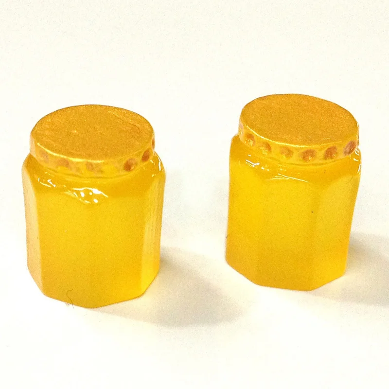 Yellow 50 шт./лот DIY Мини Моделирование Варенье банку украшения аксессуары Притворись играя детские игрушки - Цвет: Yellow