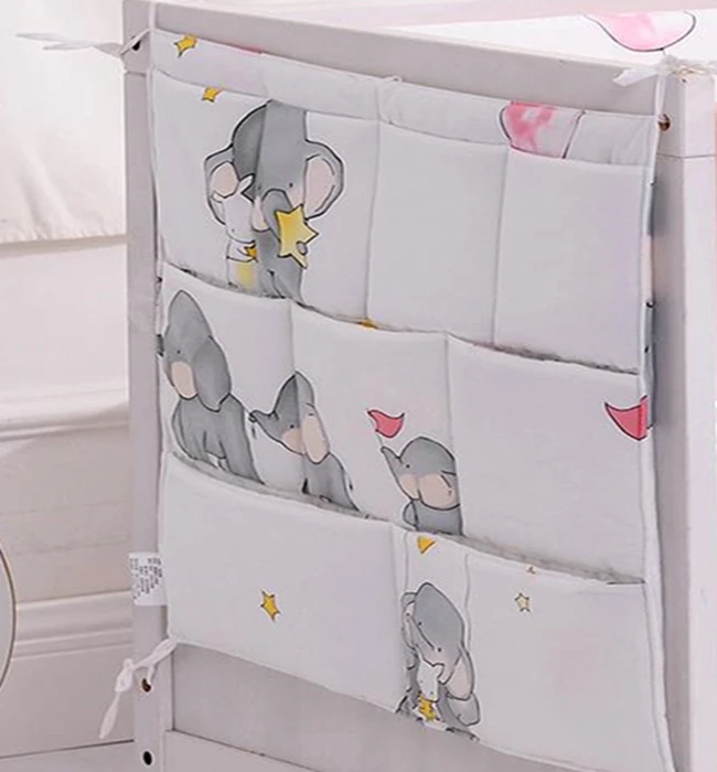 bed bag Комплект детской кроватки, бампер, хлопок, мультяшный, белый, для новорожденного, сумка для кровати, комплект КРОВАТКИ, бампер, анти-столкновения, съемный, стирка, детская кровать, постельные принадлежности, 120*60 - Цвет: bed bag
