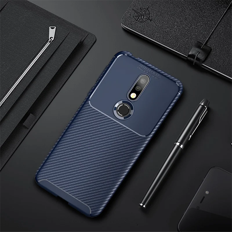 Чехол для Nokia 7 1 с полной защитой Мягкий Силиконовый противоударный чехол