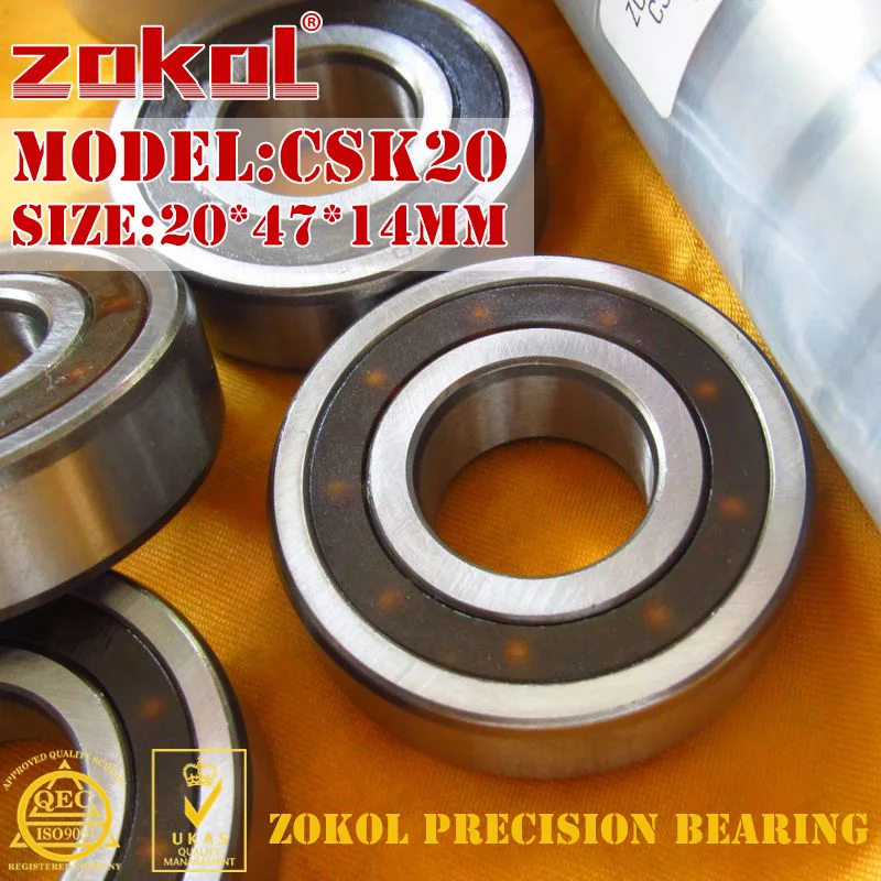 Подшипник ZOKOL CSK20 CSK20PP 6204 односторонний подшипник сцепления 20*47*14 мм|bearing bearing|bearing