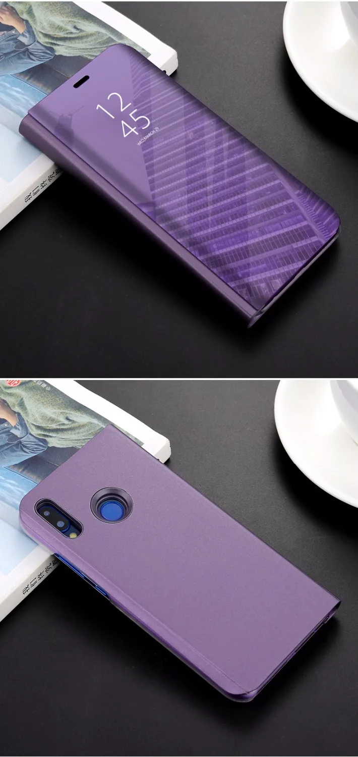 Смарт-зеркало флип чехол для телефона Huawei p20 P20pro P20plus Clear View Cover lite nova 3E случае |