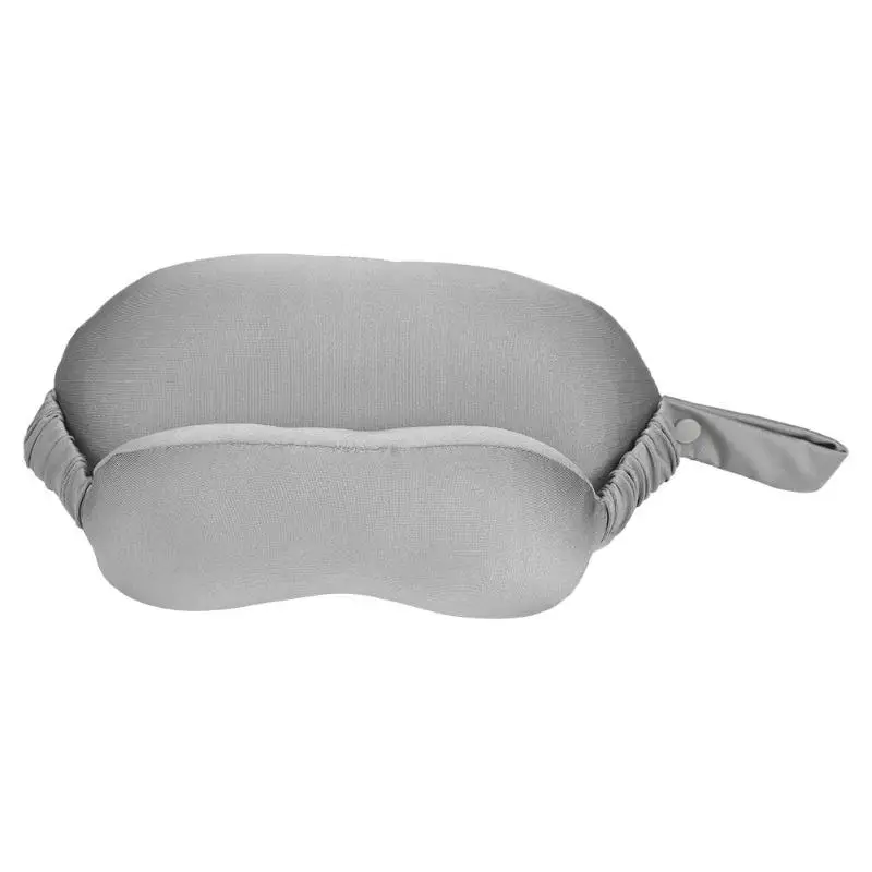F Light Grey 2 в 1 u-образная подушка для путешествий Удобная поролоновая хлопковая маска для глаз Подушка для сна Уменьшение усталости глаз помогает сна u-тип подушка для путешествий - Цвет: F Light Grey