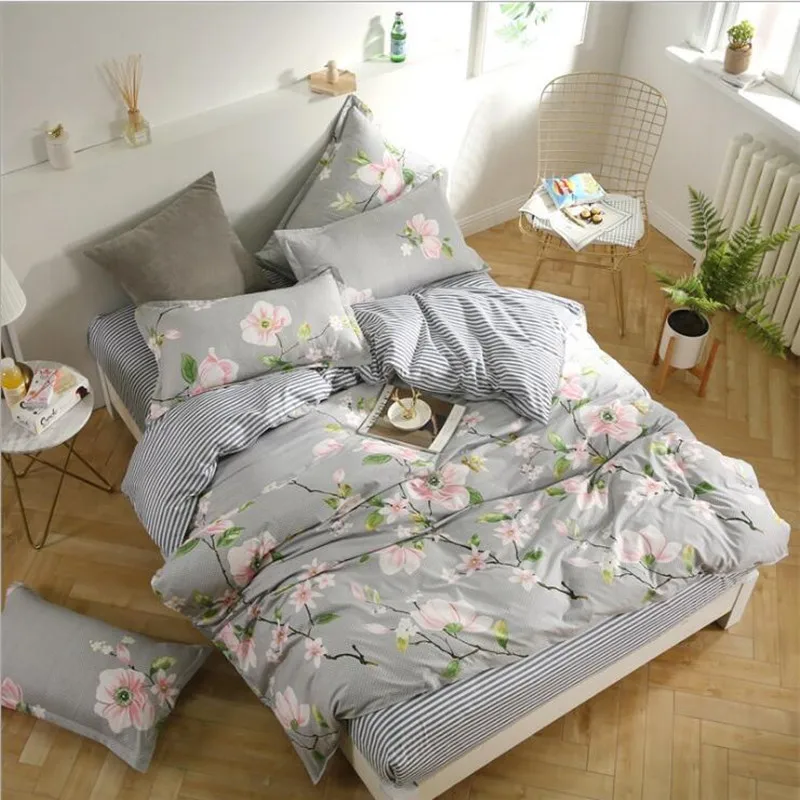 

Big Size Beddings 4pcs/set Bedding Four Set Close Skin Cotton Material Imitation Pure Cotton Manufacturers Wholesale