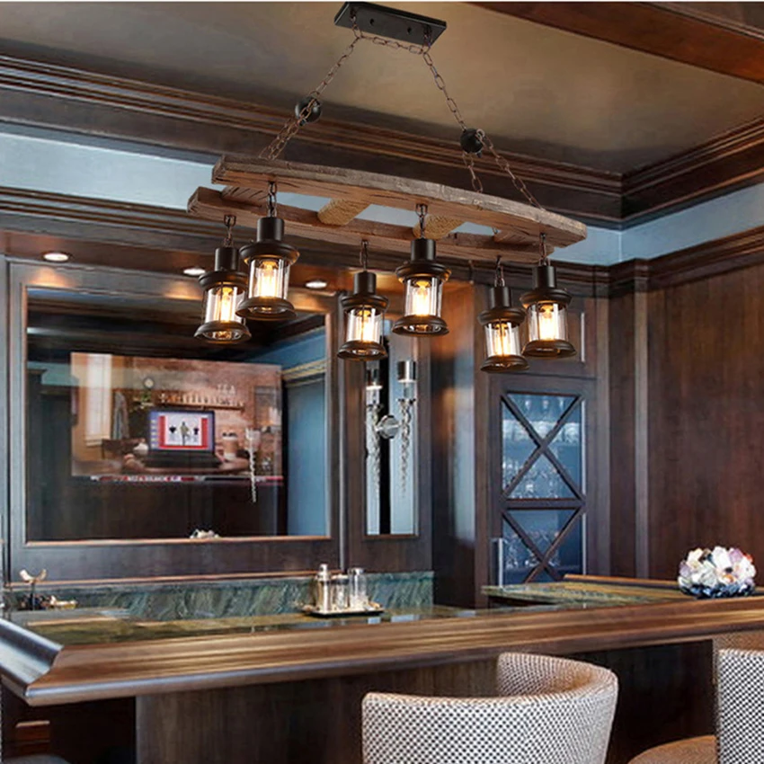 Винтажный промышленный чердак LED подвесные светильники скандинавские Ретро из