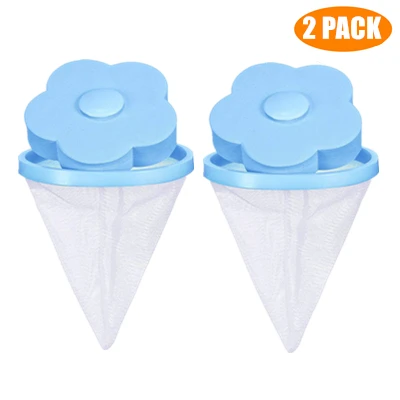 2PCS Blue Pet мех Catcher одежда очищающий шар многоразового использования для удаления меха Бытовая стирка удаление волос плавающий очиститель для стиральной машины - Цвет: 2PCS Blue
