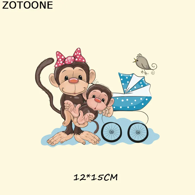 Нашивки ZOTOONE с милыми животными нашивки для глажки одежды теплопередающие