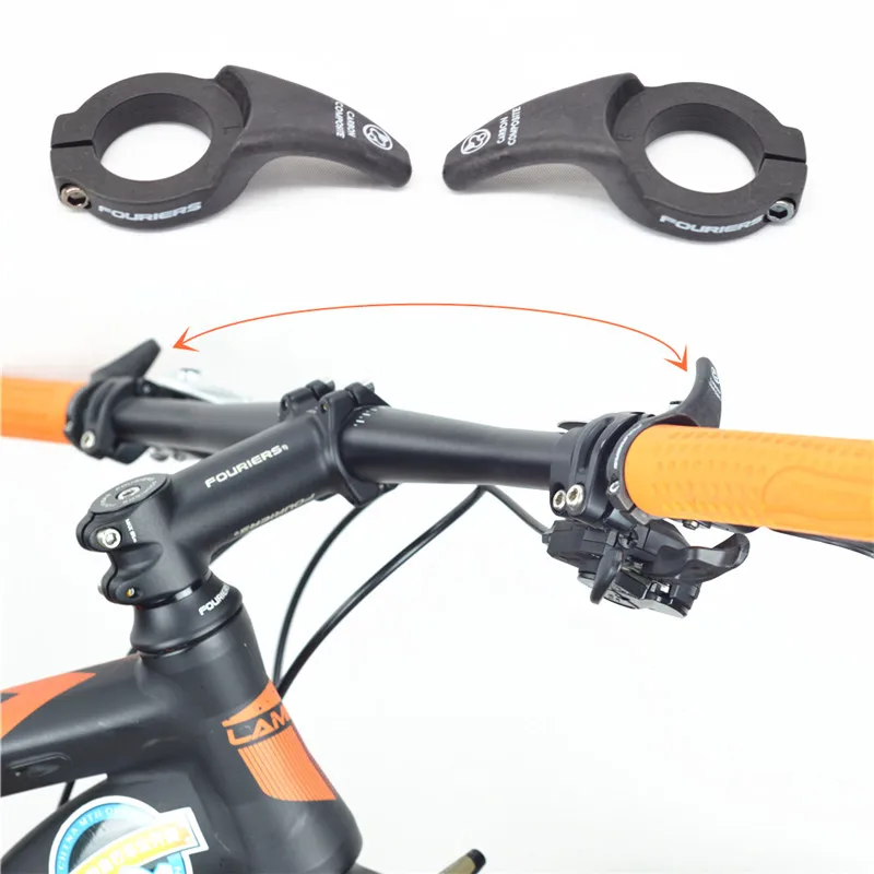 FOURIERS углеродное волокно нейлон MTB горный велосипед бар концы велосипеда