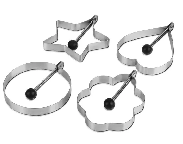 1 шт. форма для яиц из нержавеющей стали звезда/цветок/Сердце/круговое омлетное